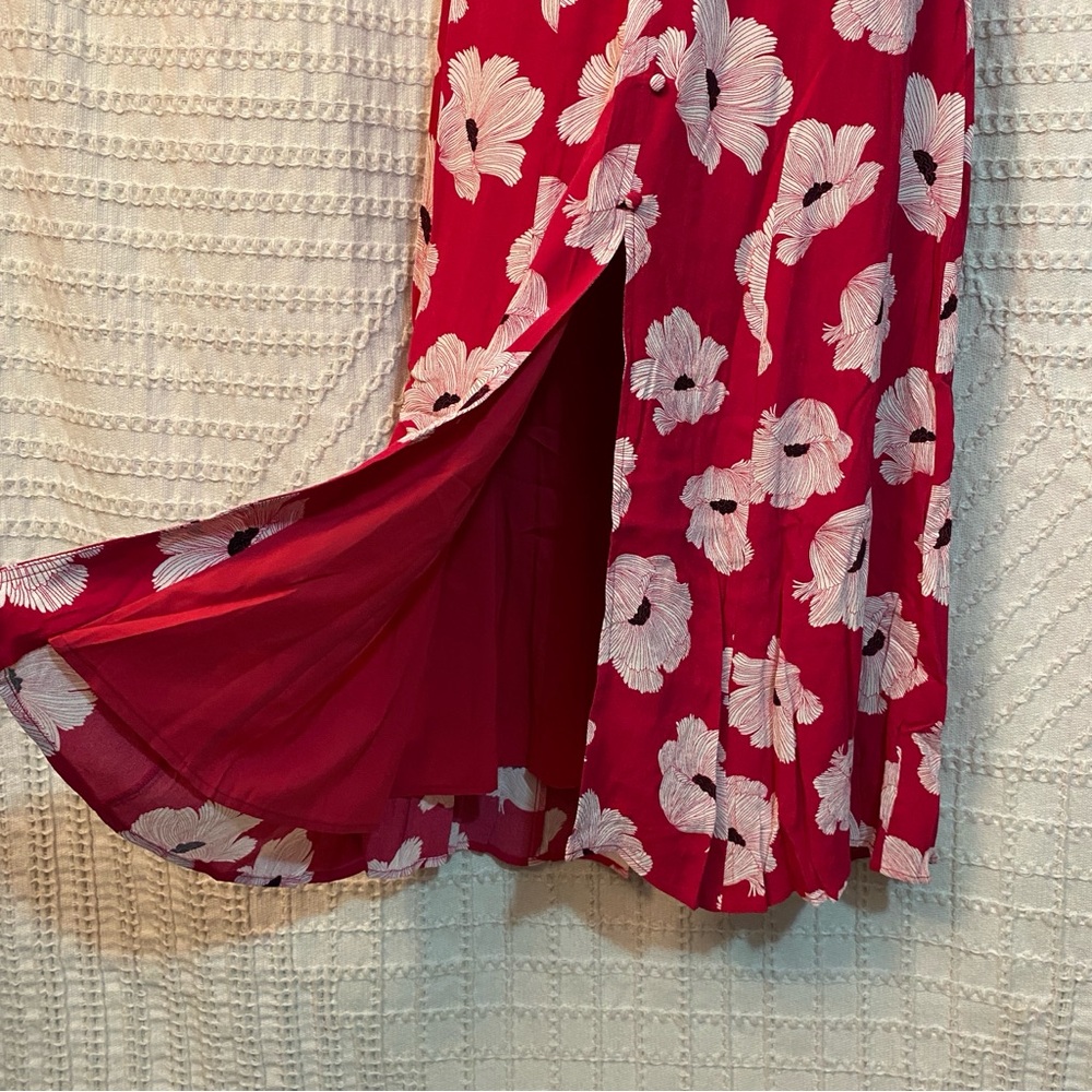 NWOT Leith Fuchsia Pink and White Floral Maxi Dress - Picture 5 of 9